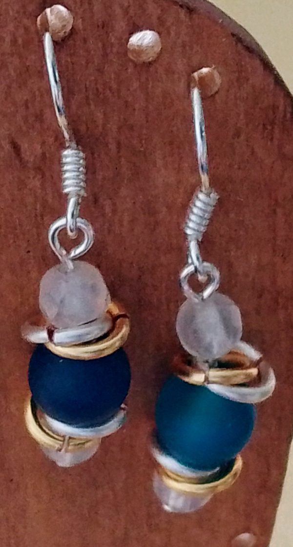 Agate Drop Earrings - Image 3