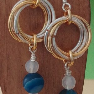 Chain Maille Mobius Earrings