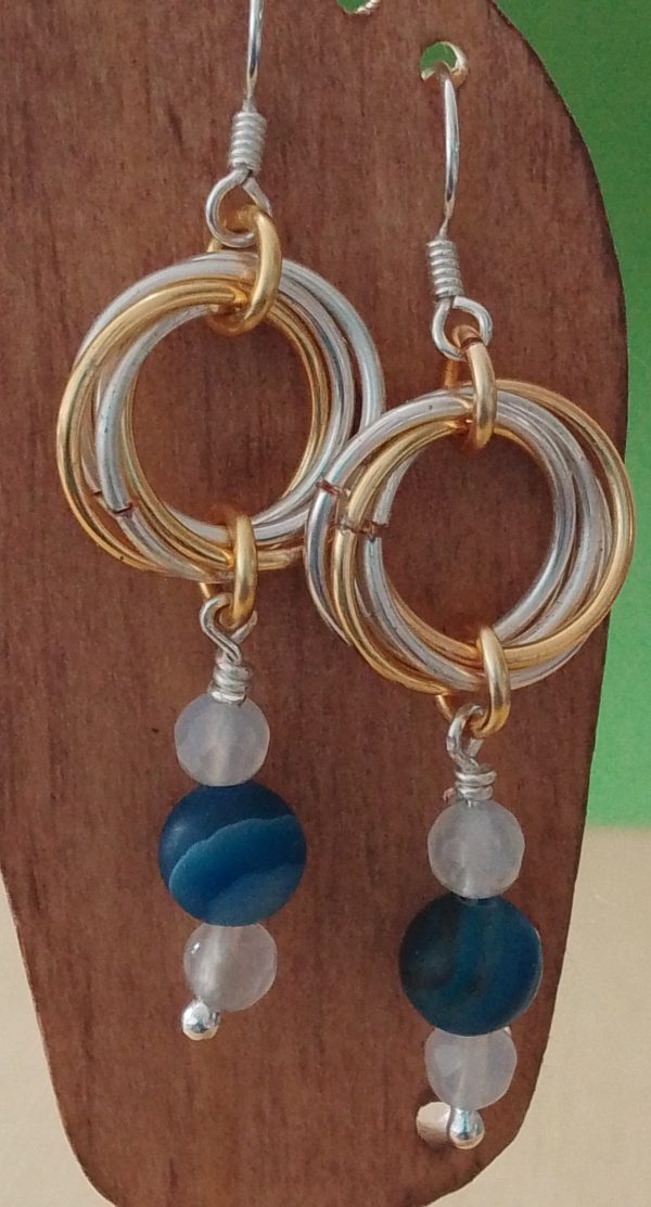 Chain Maille Mobius Earrings