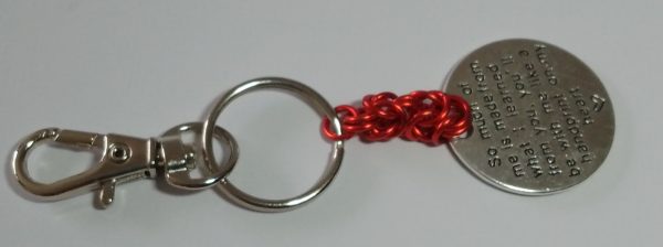 Teachers Chain Maille Keyring/Bag Charm