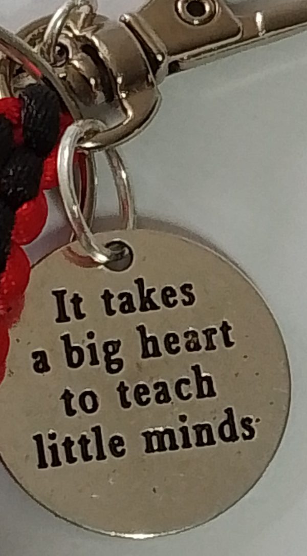 Teachers Chain Maille Small Minds Keyring/Bag Charm - Image 2