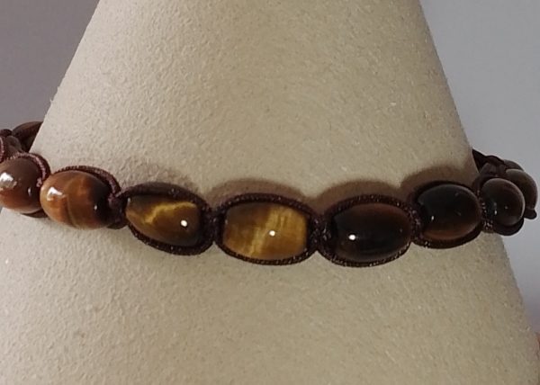 Tigers Eye Shamballa Style Bracelet