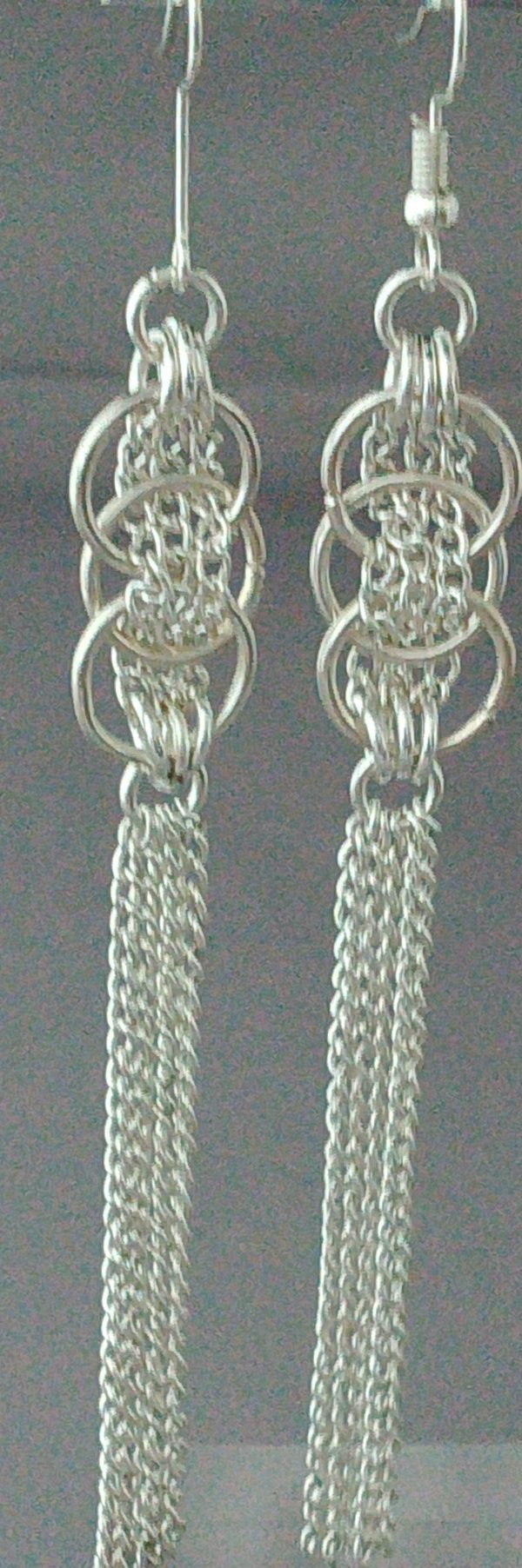 Long line Chain Earrings - Image 3