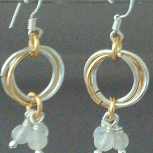 Chain Maille Mobius Earrings