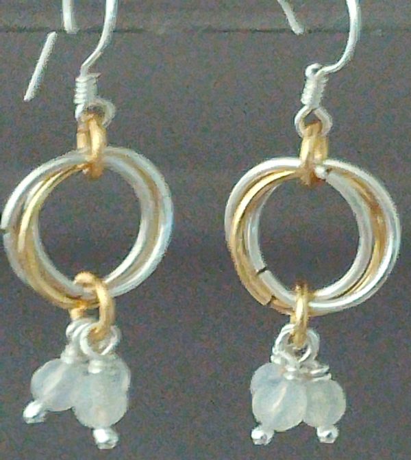 Chain Maille Mobius Earrings