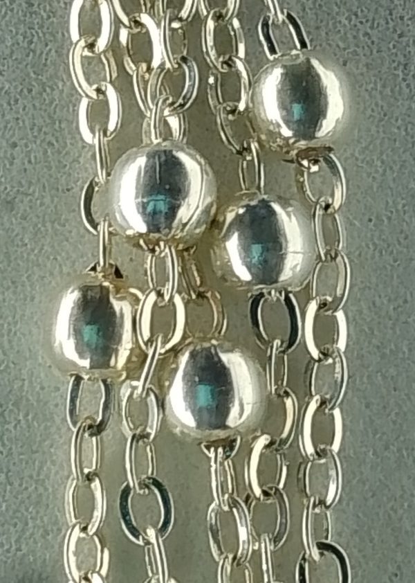 Amethyst and chain long line earrings - Image 3