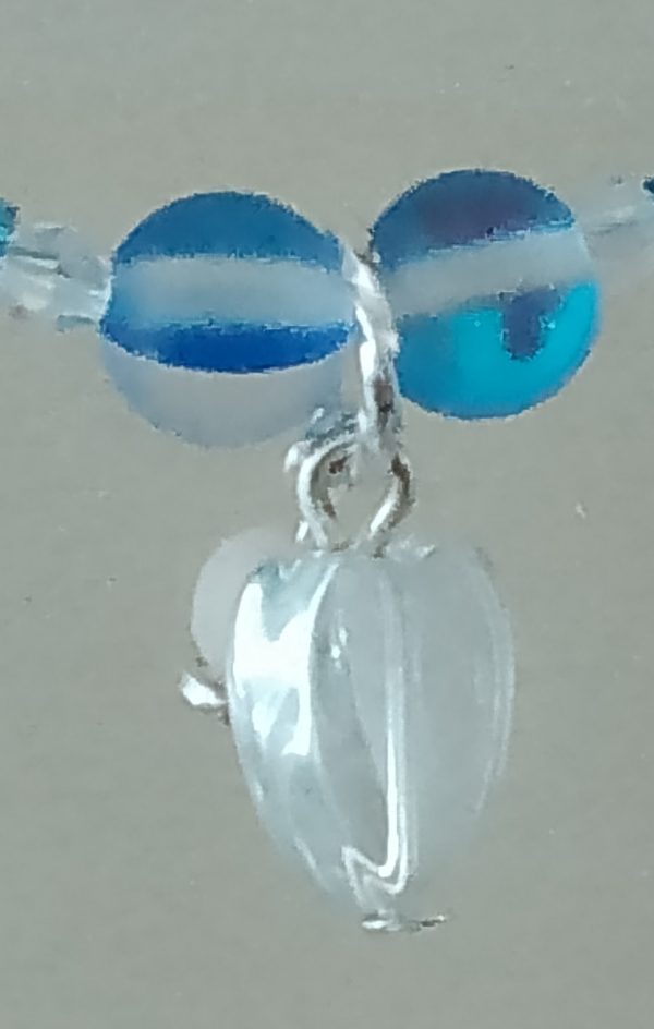 Mystic Quartz Blue Beaded Anklet - Image 2