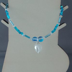 Mystic Quartz Blue Beaded Anklet