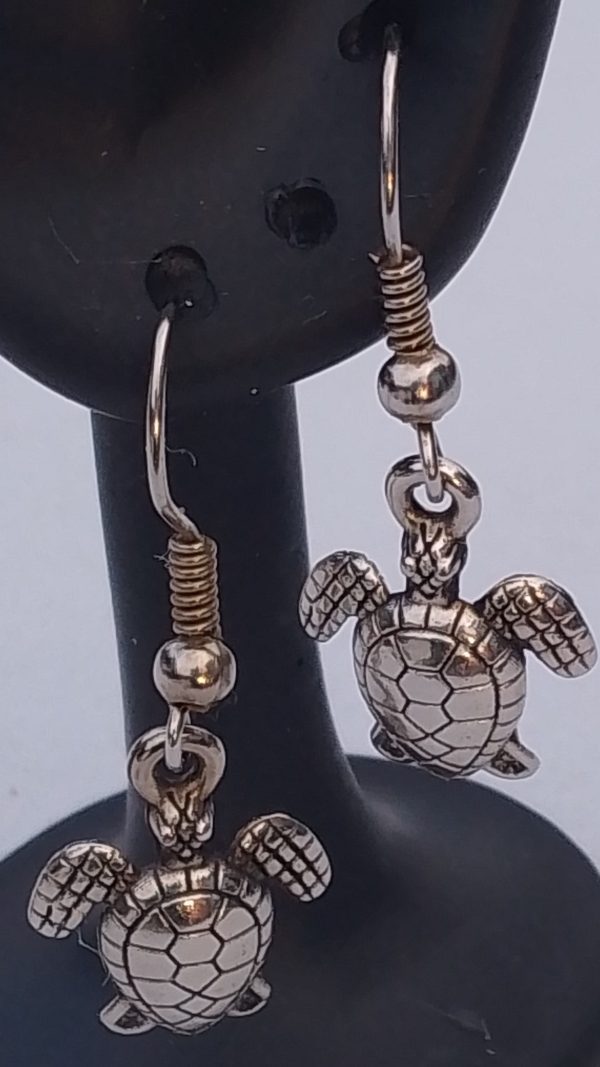 Turtle Charm Earrings