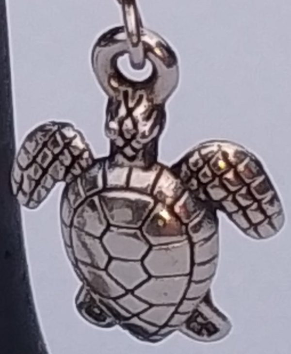 Turtle Charm Earrings - Image 2