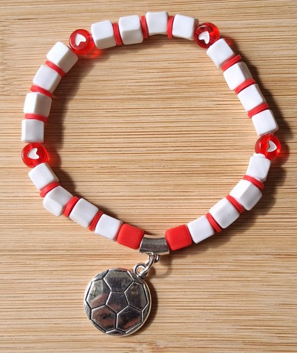 Football Hearts Bracelet