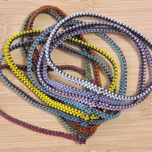 Interwoven Radiance – Metal-Free Multi-Strand Seed Bead Cuff Bracelet