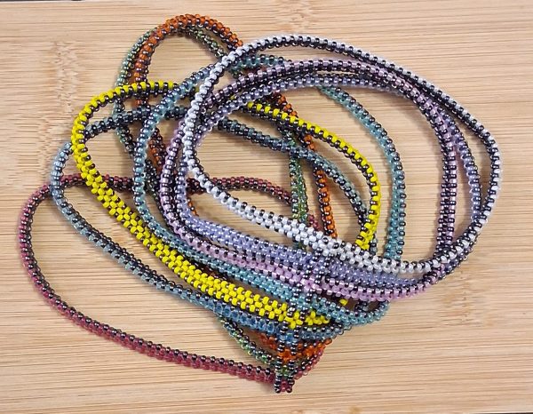 Interwoven Radiance – Metal-Free Multi-Strand Seed Bead Cuff Bracelet