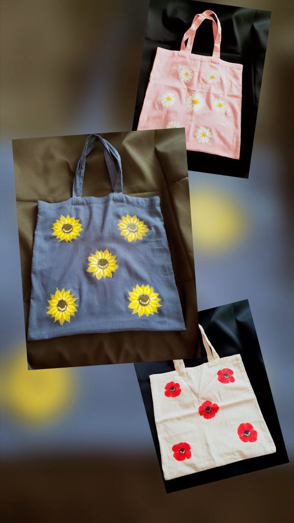 Folky Cotton Tote bags
