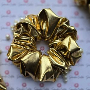 Our Signature Gold Scrunchie - Size: XL (XTRA FRILL)