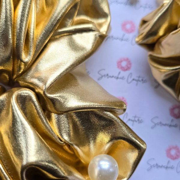 Our Signature Gold Scrunchie - Size: XXL (XTRA FRILL) - Image 3