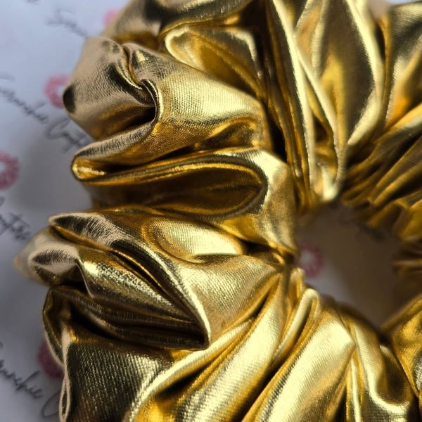 Our Signature Gold Scrunchie - Size: XL (XTRA FRILL) - Image 4