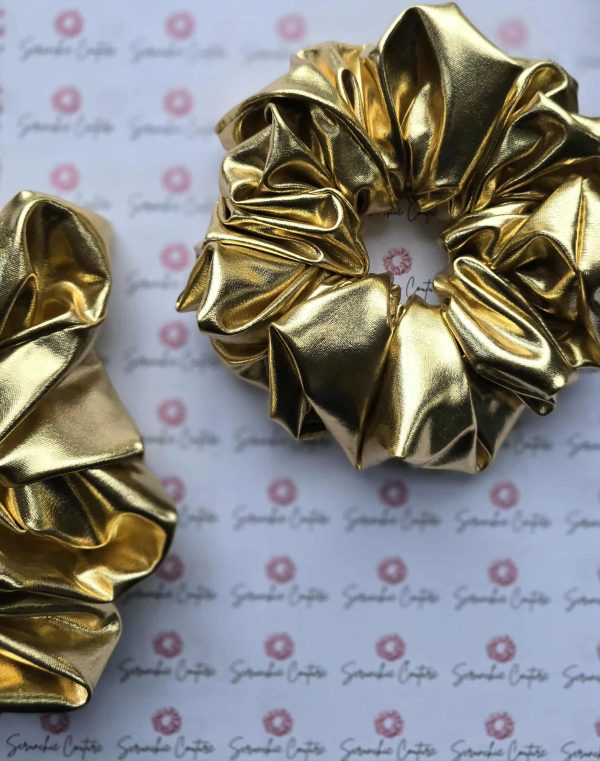 Our Signature Gold Scrunchie - Size: XL (XTRA FRILL) - Image 2