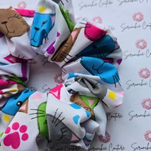Colourful Kitty Scrunchie - Size: XL