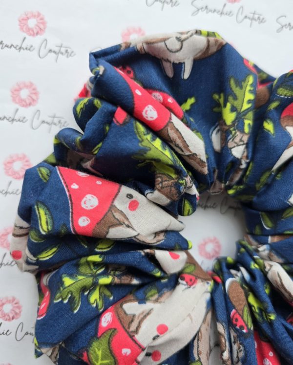 Hedgehog & Mushroom Print Scrunchie - Size: XL - Image 3