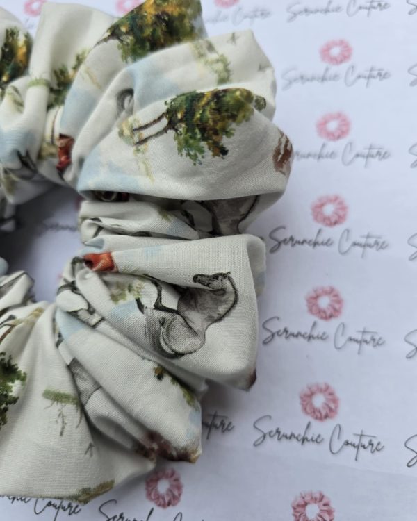 Dreamy Horse Print Scrunchie - Size: XL - Image 4