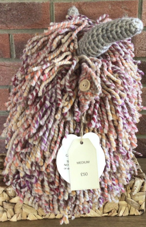 Medium Crochet Highland Cow Cushion - Image 4