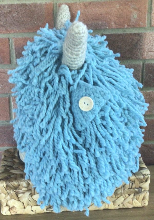 Medium Crochet Highland Cow Cushion - Image 3
