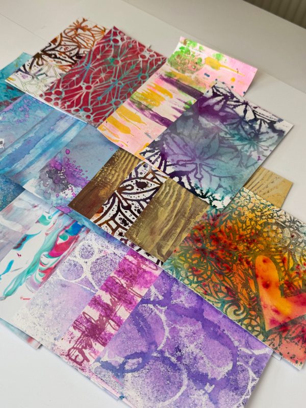 Hand printed cards