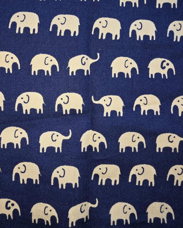 Navy Elephant Scrunchie - Size: XXL - Image 6