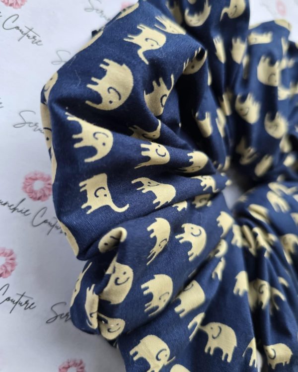 Navy Elephant Scrunchie - Size: XXL - Image 5