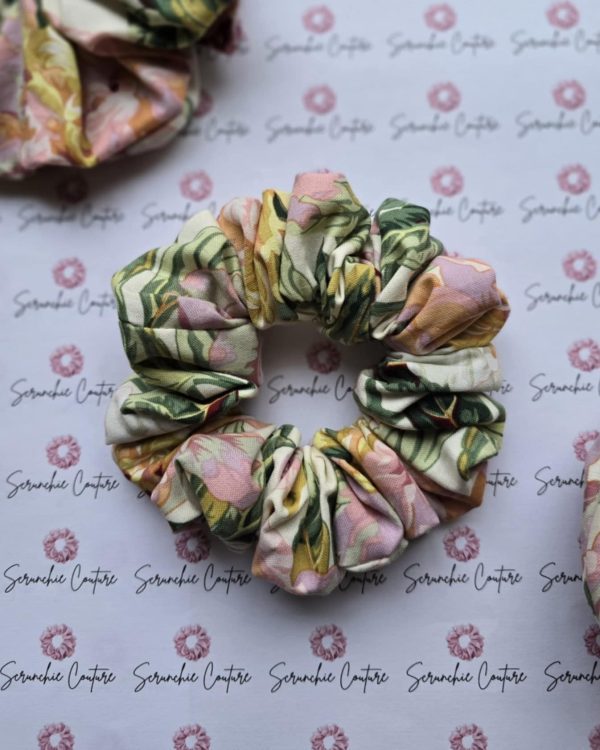 Beautiful Floral Scrunchie - Size: Regular - Image 2