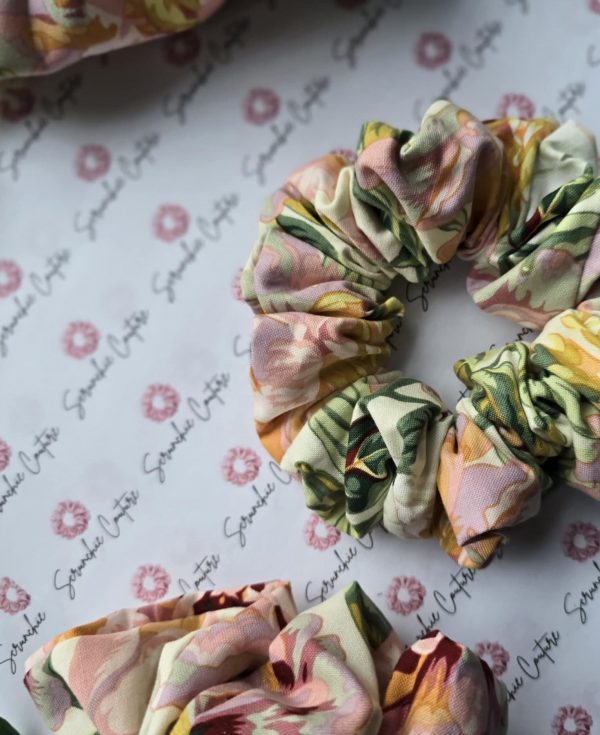 Beautiful Floral Scrunchie - Size: Regular