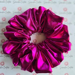 Metallic Pink Scrunchie - Size: XL (XTRA FRILL)