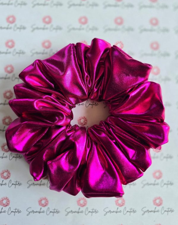 Metallic Pink Scrunchie - Size: XL (XTRA FRILL)