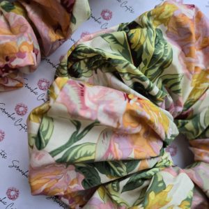Beautiful Floral Scrunchie - Size: JUMBO