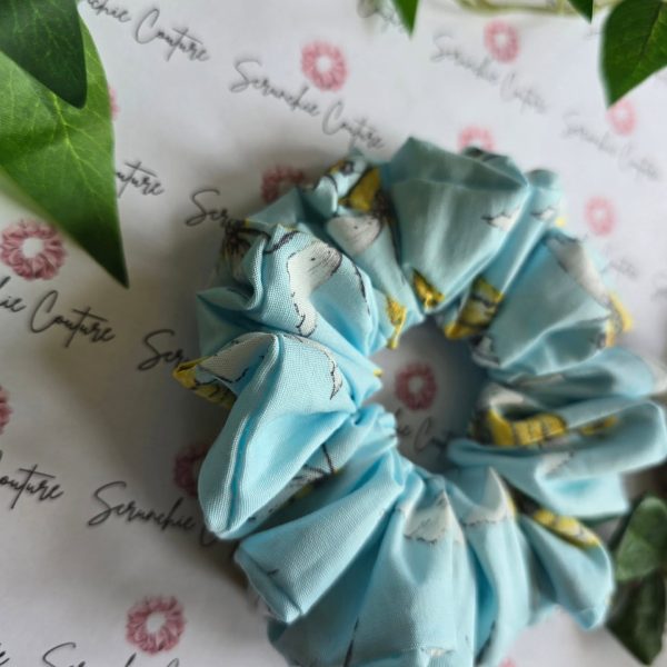 Sky Blue Bumblebee Scrunchie - Size: Regular - Image 3