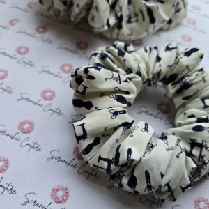 Seamstress Cream/Navy Scrunchie - Size: Regular