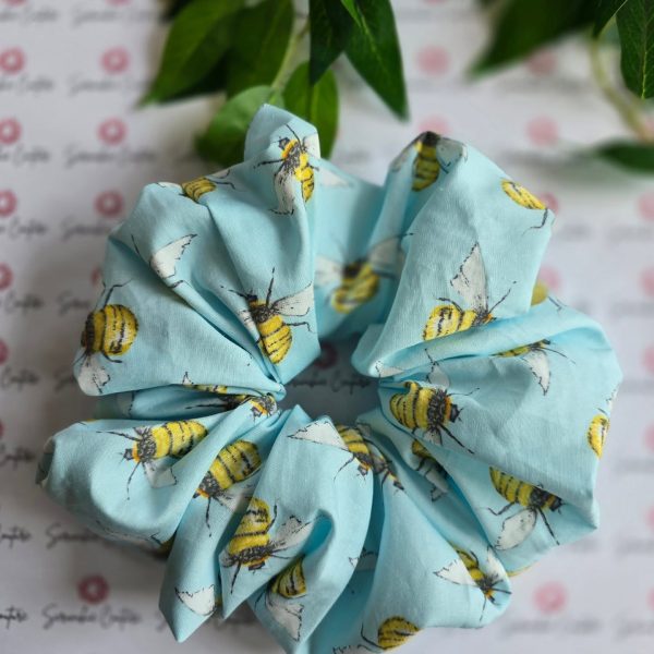 Sky Blue Bumblebee Scrunchie - Size: XXL - Image 4