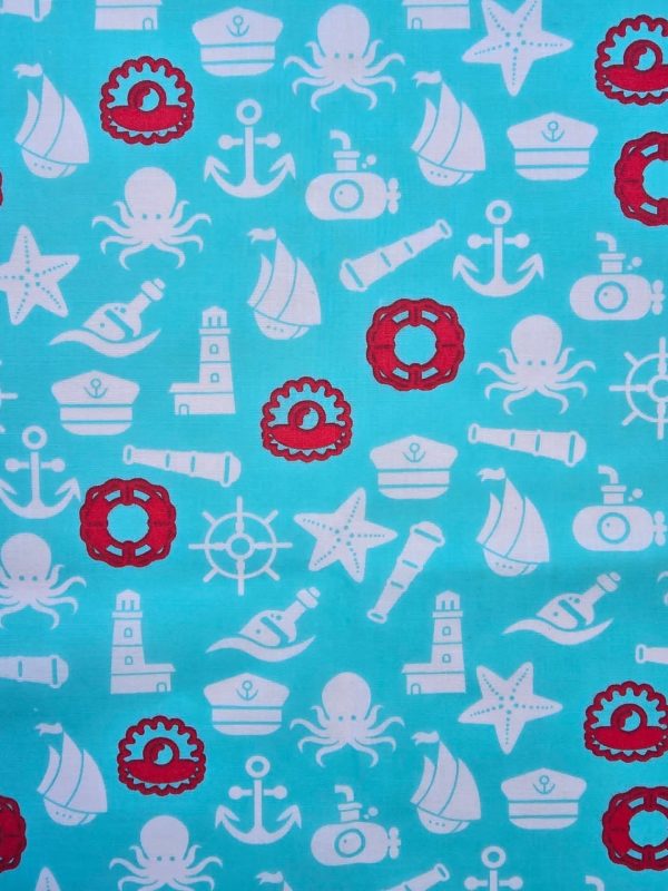 Nautical Scrunchie - Size: Regular - Image 4
