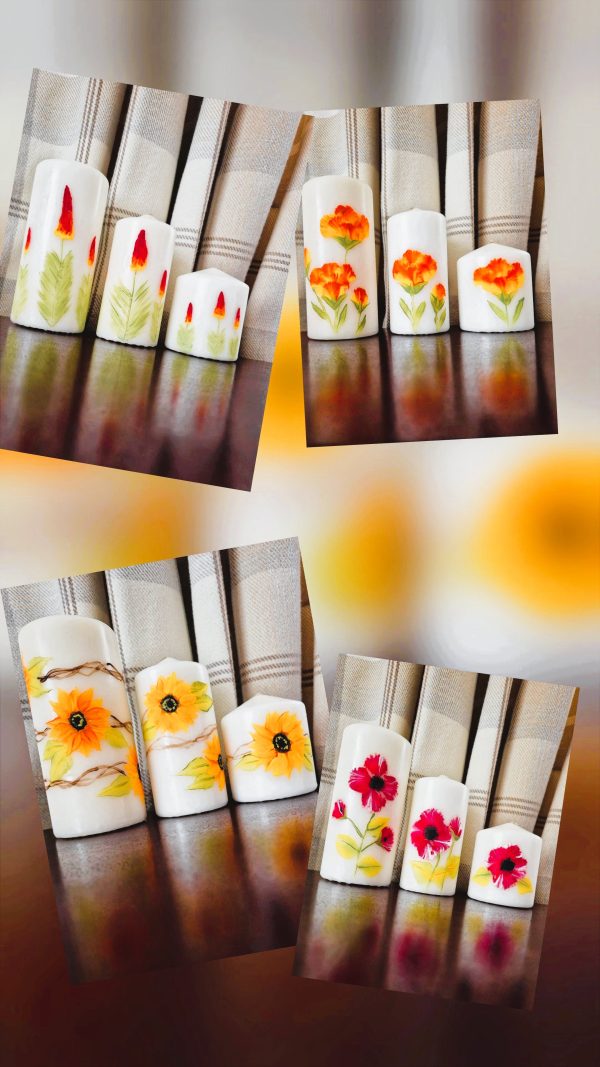 Golden Autumn Candles