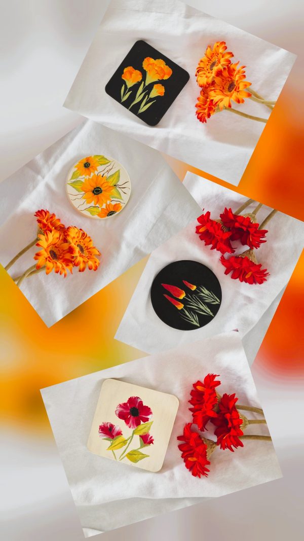 Golden Autumn Coasters