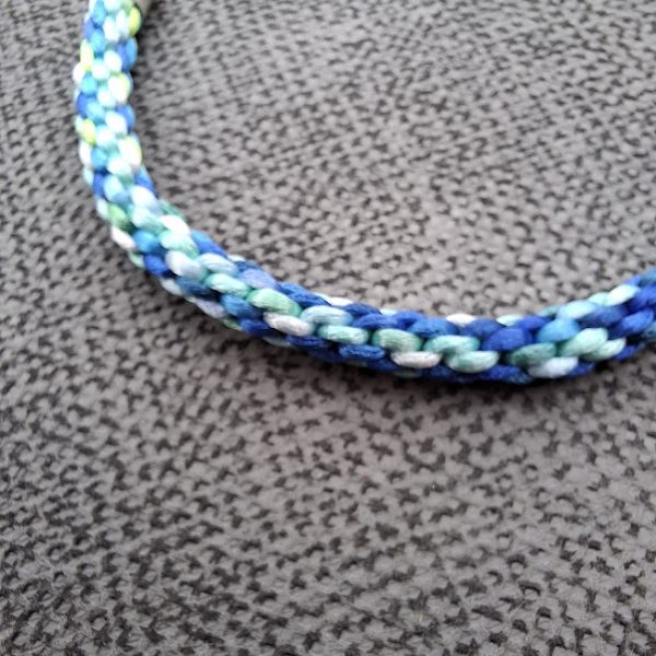 Bracelet 8 inch (Blue with Splash of Green) - Image 4