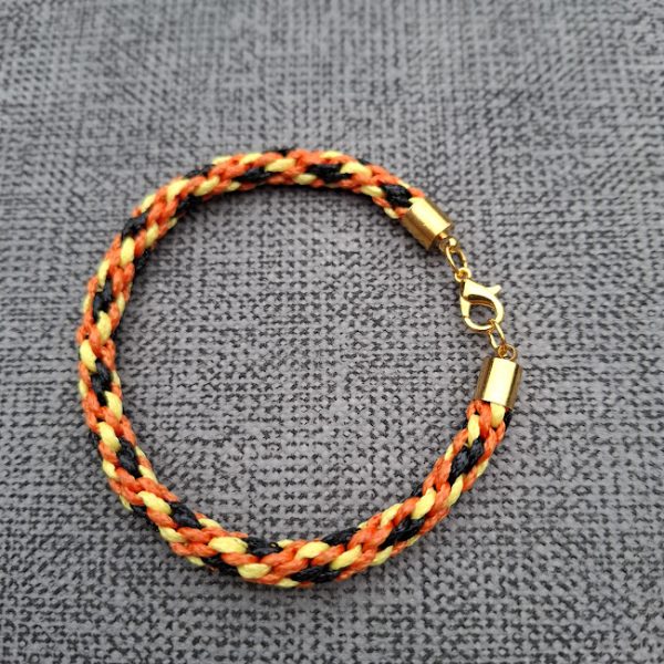 Bracelet 7 inch (Orange Yellow and Black)