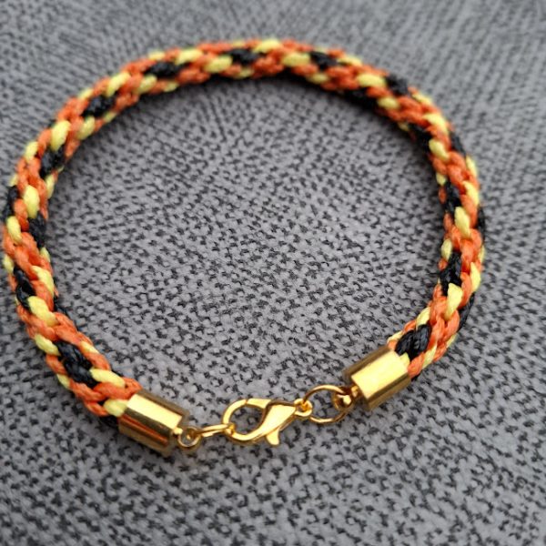 Bracelet 7 inch (Orange Yellow and Black) - Image 3