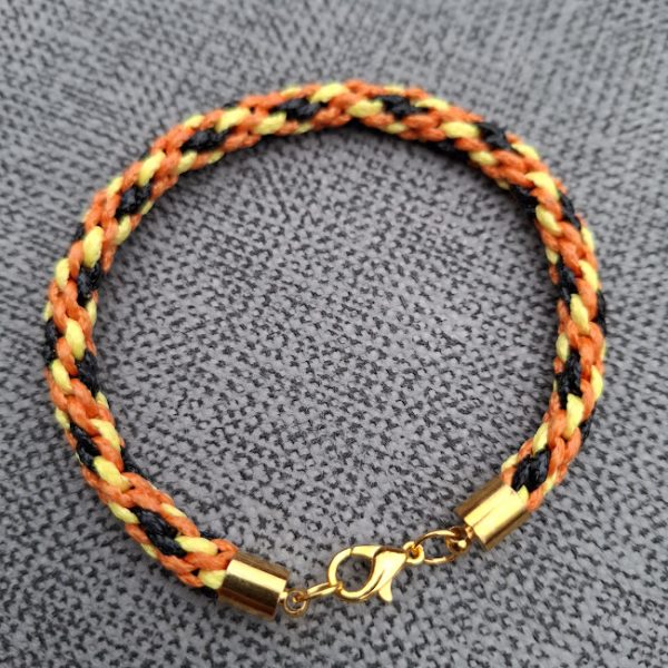 Bracelet 7 inch (Orange Yellow and Black) - Image 4