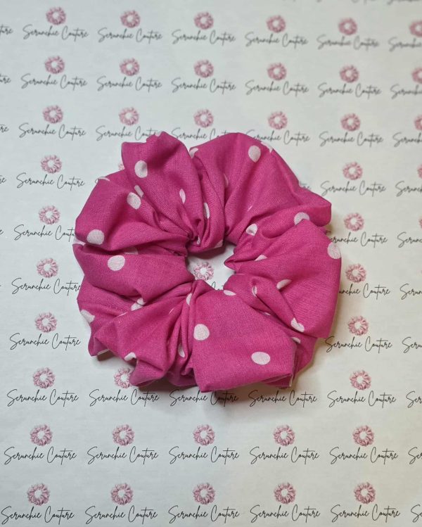 Pink Polka dot Scrunchie - Size: XL - Image 5