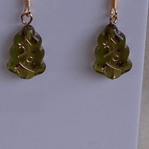 Handmade  Christmas Tree Earrings