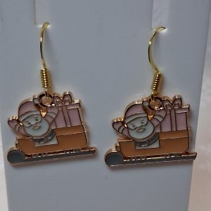Santa Sleigh Earrings