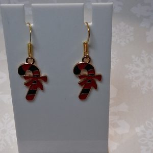 Candy cane earrings