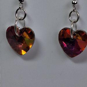 Crystal Heart Earrings